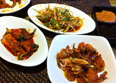 韓国料理の小皿