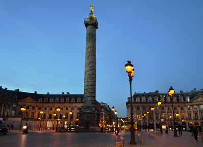 パリのヴァンドーム広場