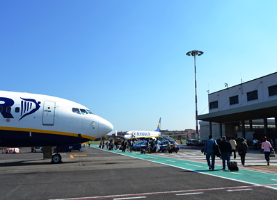 イタリア・ローマのチャンピーノ空港