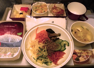 アシアナ航空の名物 機内食 ビビンバ ヨーロッパ旅行記 Hosigo